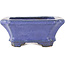 Pot à bonsaï rectangulaire bleu par Hattori - 145 x 110 x 45 mm