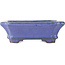 Maceta rectangular azul para bonsái de Hattori - 145 x 110 x 45 mm