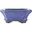 Maceta rectangular azul para bonsái de Hattori - 145 x 110 x 45 mm