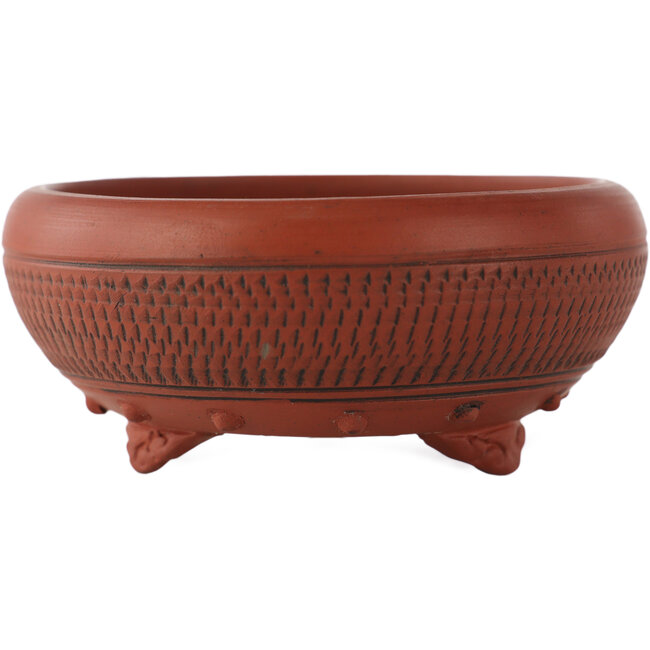 Pot à bonsaï rond non émaillé de Bigei - 70 x 70 x 30 mm
