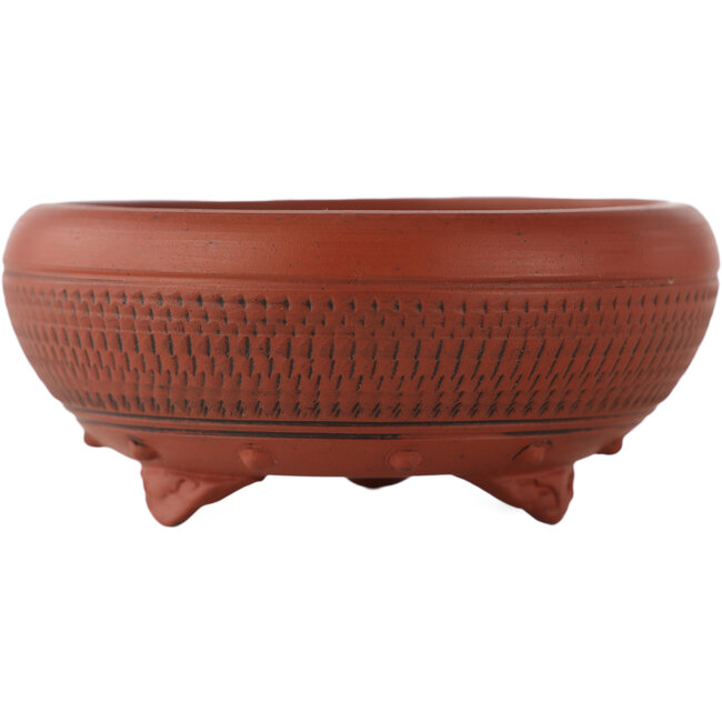 Pot à bonsaï rond non émaillé de Bigei - 70 x 70 x 30 mm