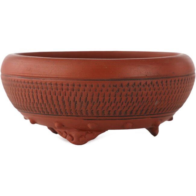 Pot à bonsaï rond non émaillé de Bigei - 70 x 70 x 30 mm