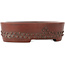 Ovale ongeglazuurde bonsai pot van Bigei - 93 x 70 x 25 mm