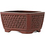 Rectangular unglazed bonsai pot by Bigei - 97 x 80 x 50 mm