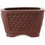 Maceta rectangular sin esmaltar para bonsái de Bigei - 97 x 80 x 50 mm