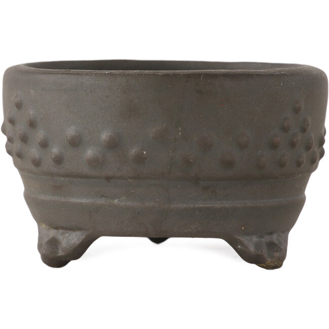 Pot à bonsaï rond non émaillé de Bunzan (Seto) - 70 x 70 x 40 mm