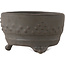 Round unglazed bonsai pot by Bunzan (Seto) - 70 x 70 x 40 mm