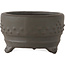 Round unglazed bonsai pot by Bunzan (Seto) - 70 x 70 x 40 mm