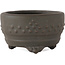 Round unglazed bonsai pot by Bunzan (Seto) - 70 x 70 x 40 mm