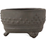 Round unglazed bonsai pot by Bunzan (Seto) - 70 x 70 x 40 mm