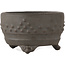 Round unglazed bonsai pot by Bunzan (Seto) - 70 x 70 x 40 mm