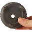 Ronde ongeglazuurde bonsaipot van Bunzan (Seto) - 70 x 70 x 40 mm