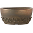 Round unglazed bonsai pot - 90 x 90 x 40 mm