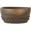Round unglazed bonsai pot - 90 x 90 x 40 mm