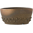 Round unglazed bonsai pot - 90 x 90 x 40 mm