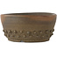 Round unglazed bonsai pot - 90 x 90 x 40 mm