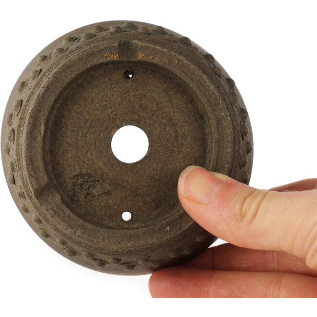 Pot à bonsaï rond non émaillé - 90 x 90 x 40 mm