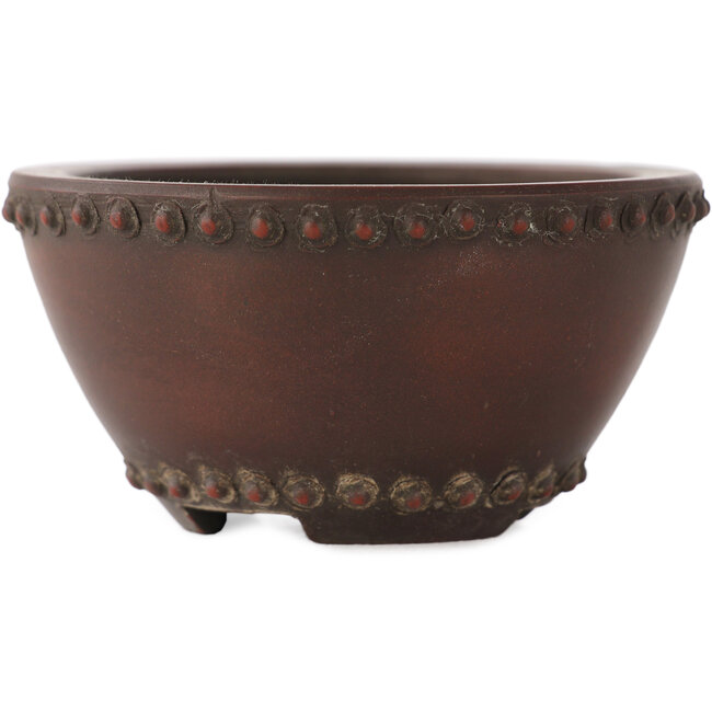 Vaso bonsai rotondo non smaltato di Bigei - 73 x 73 x 38 mm