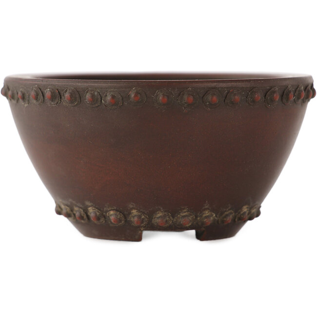 Vaso bonsai rotondo non smaltato di Bigei - 73 x 73 x 38 mm