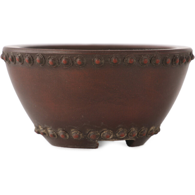 Vaso bonsai rotondo non smaltato di Bigei - 73 x 73 x 38 mm