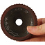 Ronde ongeglazuurde bonsaipot van Bigei - 73 x 73 x 38 mm