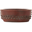 Ovale ongeglazuurde bonsai pot van Bigei - 93 x 70 x 25 mm