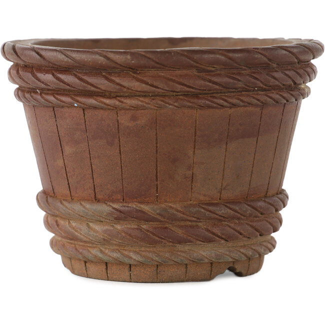 Pot à bonsaï rond non émaillé - 110 x 110 x 80 mm