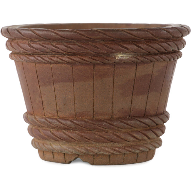 Ronde ongeglazuurde bonsaipot - 110 x 110 x 80 mm