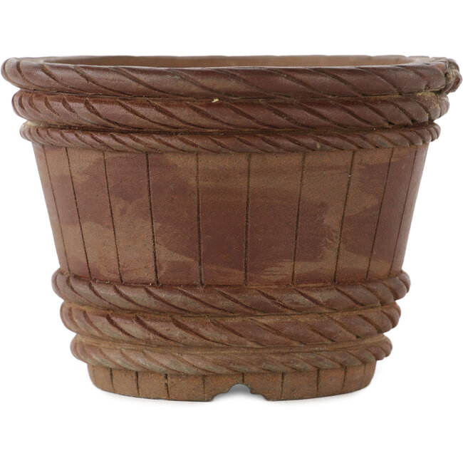 Ronde ongeglazuurde bonsaipot - 110 x 110 x 80 mm