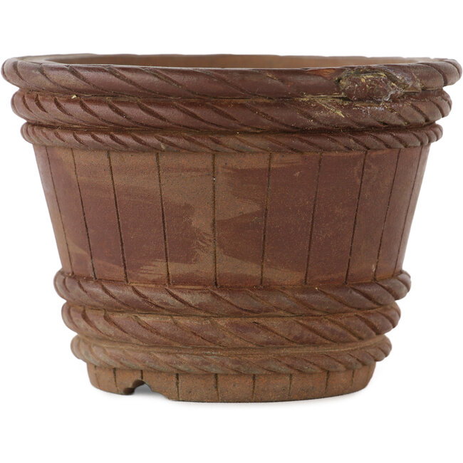 Vaso bonsai rotondo non smaltato - 110 x 110 x 80 mm