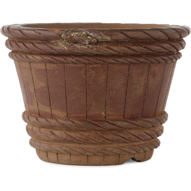 Vaso bonsai rotondo non smaltato - 110 x 110 x 80 mm
