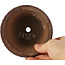 Ronde ongeglazuurde bonsaipot - 110 x 110 x 80 mm