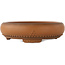 Round unglazed bonsai pot by Bigei - 155 x 155 x 45 mm