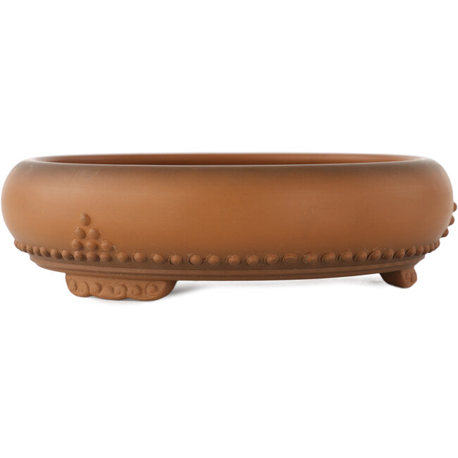 Vaso bonsai rotondo non smaltato di Bigei - 155 x 155 x 45 mm