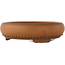 Round unglazed bonsai pot by Bigei - 155 x 155 x 45 mm