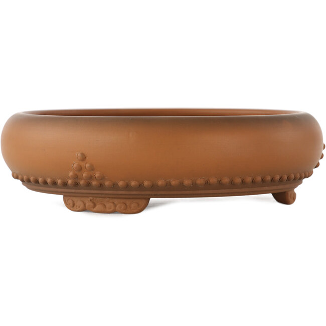 Vaso bonsai rotondo non smaltato di Bigei - 155 x 155 x 45 mm