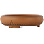 Round unglazed bonsai pot by Bigei - 155 x 155 x 45 mm