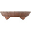 Lotus unglazed bonsai pot - 150 x 150 x 35 mm