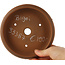 Round unglazed bonsai pot by Bigei - 155 x 155 x 45 mm