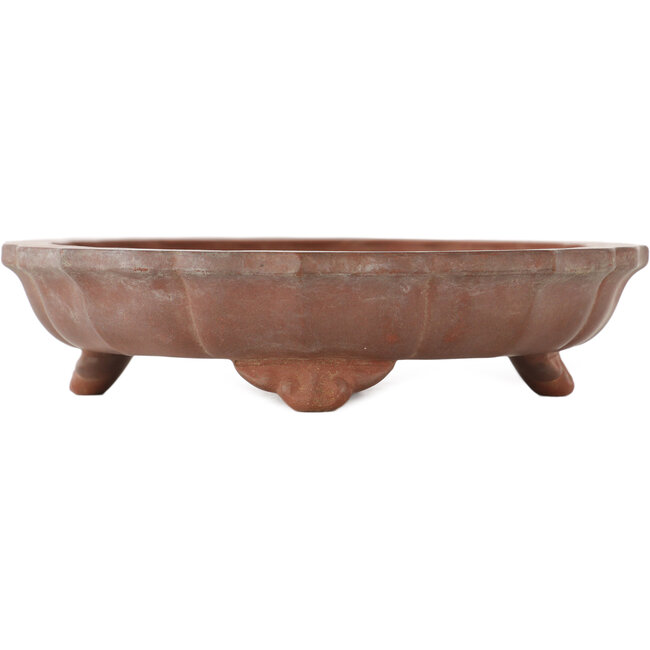 Lotus unglazed bonsai pot - 150 x 150 x 35 mm