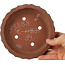 Lotus ongeglazuurde bonsai pot - 150 x 150 x 35 mm