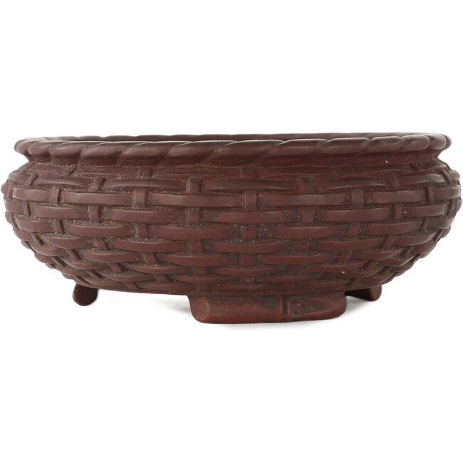 Pot à bonsaï rond non émaillé de Bigei - 150 x 150 x 55 mm
