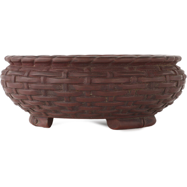 Vaso bonsai rotondo non smaltato di Bigei - 150 x 150 x 55 mm