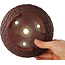 Ronde ongeglazuurde bonsaipot van Bigei - 150 x 150 x 55 mm
