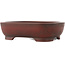 Maceta rectangular sin esmaltar para bonsái de Bigei - 193 x 150 x 50 mm