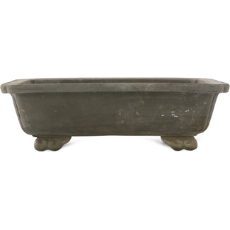  Other Japanese bonsai pot makers 202 mm rechteckiger unglasierter Topf aus Japan