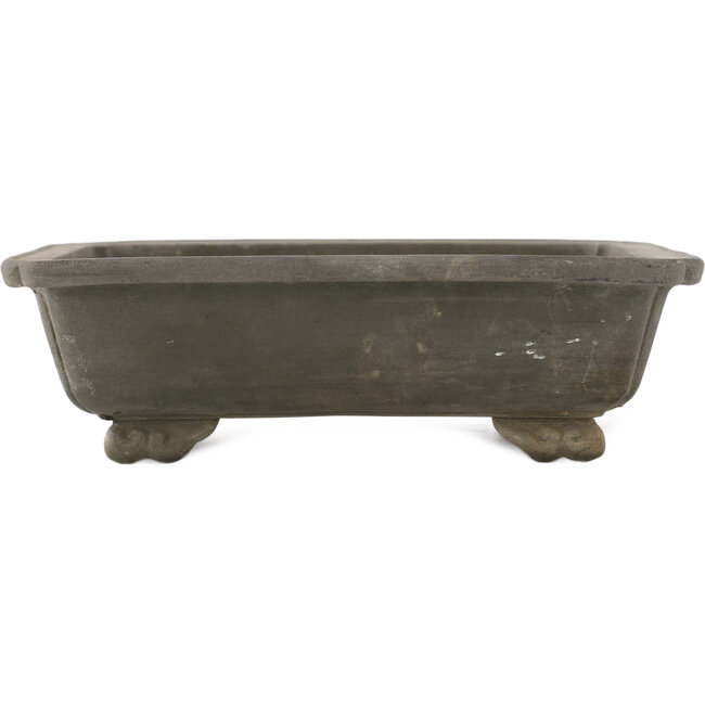 Maceta rectangular sin esmaltar para bonsái - 202 x 160 x 60 mm