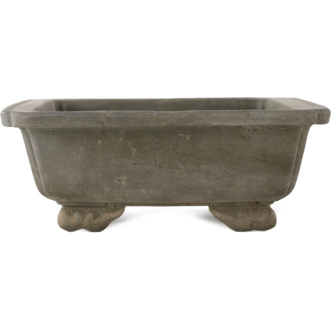 Rechthoekige ongeglazuurde bonsaipot - 202 x 160 x 60 mm
