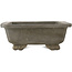 Rectangular unglazed bonsai pot - 202 x 160 x 60 mm