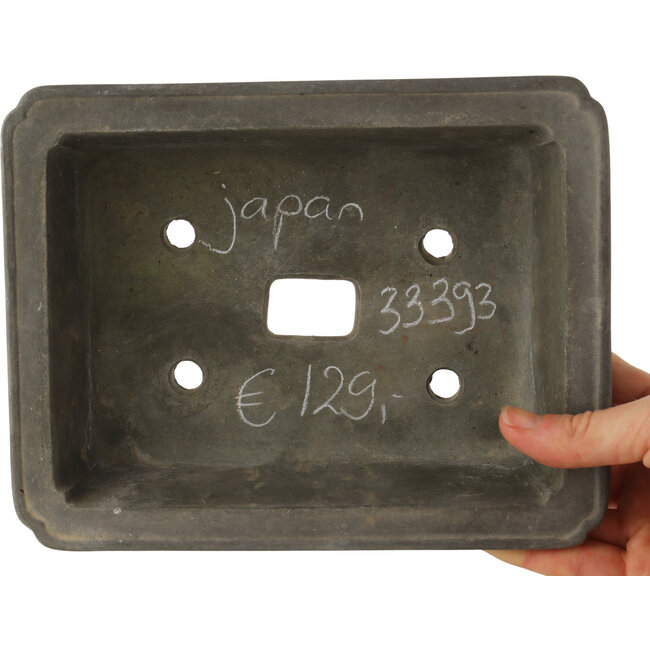 Pot à bonsaï rectangulaire non émaillé - 202 x 160 x 60 mm